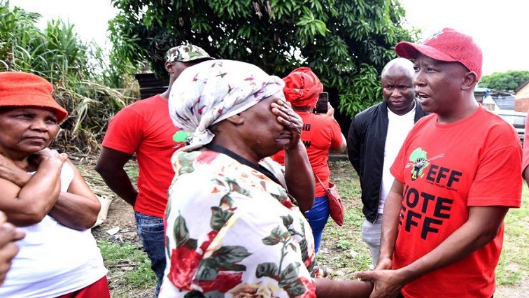EFF leader Julius Malema is campaigning in KwaZulu-Natal.