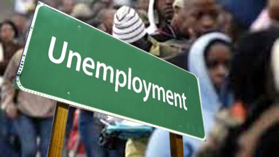 Unemployment placard