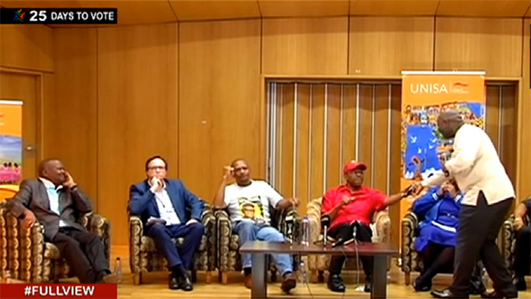 The African National Congress (ANC), Democratic Alliance (DA), Freedom Front Plus (FFPlus), Inkatha Freedom Party (IFP) and United Democratic Movement (UDM) and Economic Freedom Fighters (EFF) participated in the debate.