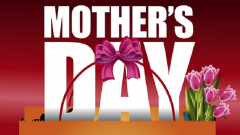 Mother's Day poster with flowers