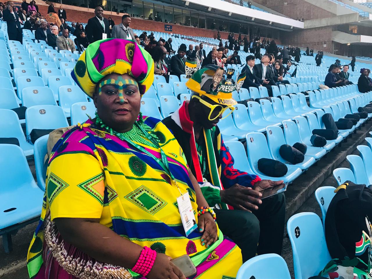 Sports enthusiasts Mama Joy Chauke was one of the dignitaries at the Presidential Inauguration.