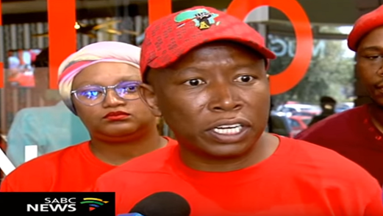 Malema will make submissions in relation to land occupation and any information the party has at their disposal concerning the Alexandra renewal project.