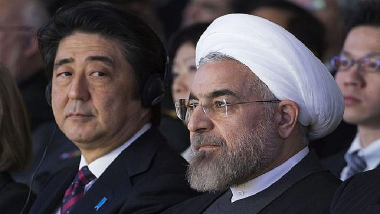 Shinzo Abe and Hassan Rouhani