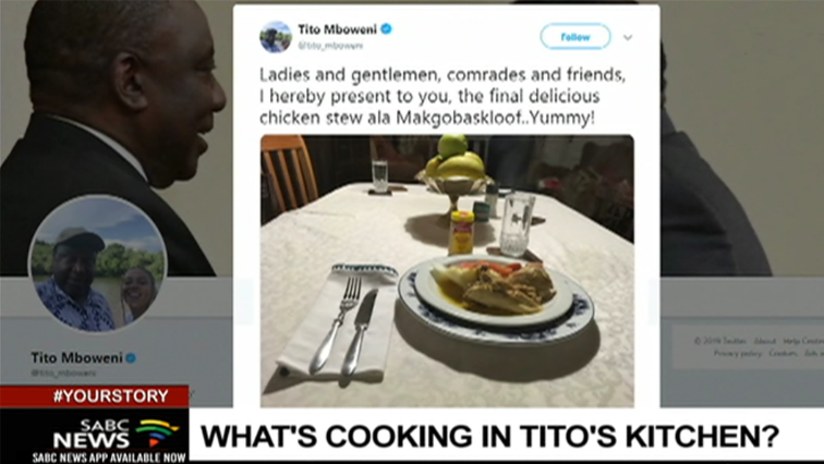 It seems that Finance Minister Tito Mboweni is quiet the culinary expert.