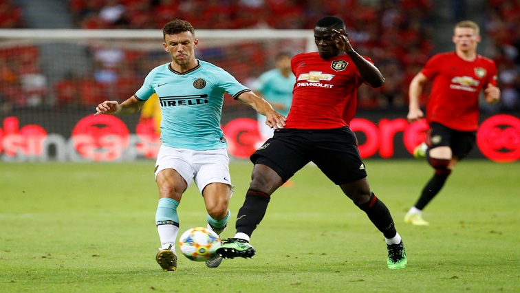 Manchester United’s Eric Bailly in action with Inter Milan’s Ivan Perisic during the International Champions Cup in Singapore July 20, 2019.