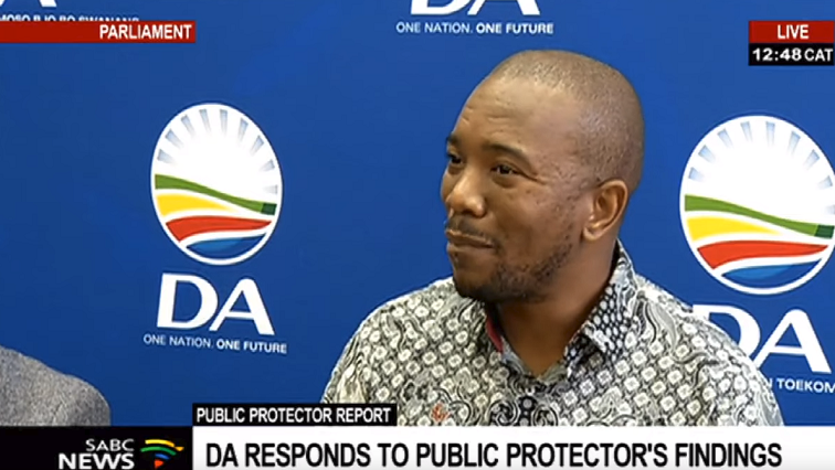Maimane was speaking during a media briefing in Parliament.