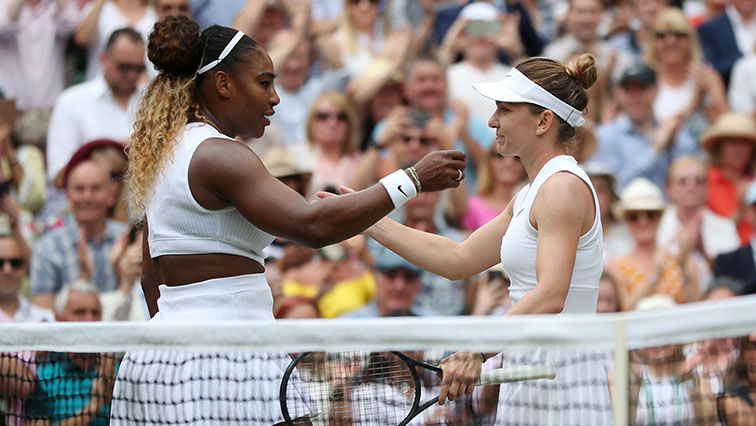Romania's Simona Halep and Serena Williams of the U.S. embrace after the final REUTERS/Hannah McKay