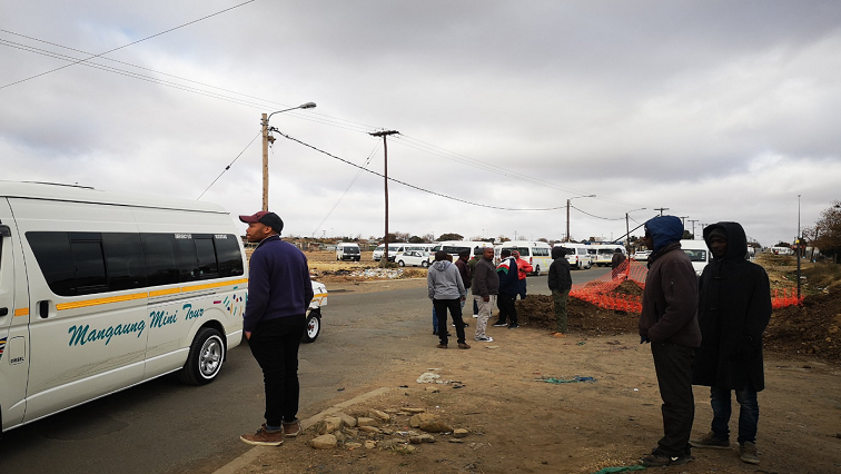 The strike caused chaos in the Bloemfontein CBD and left commuters stranded.