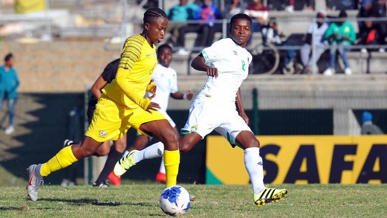 Playing in their third successive semi-final the hosts took the lead through a Bambanani Mbane header in the 17th minute, a lead which was cancelled by Mavis Chirandu four minutes later