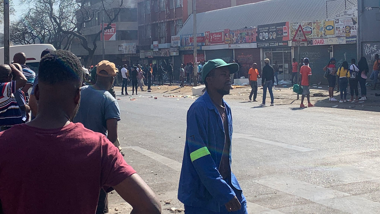 It is believed the violence erupted after Tuesday's incident when a taxi driver was shot dead by a suspected drug peddler.