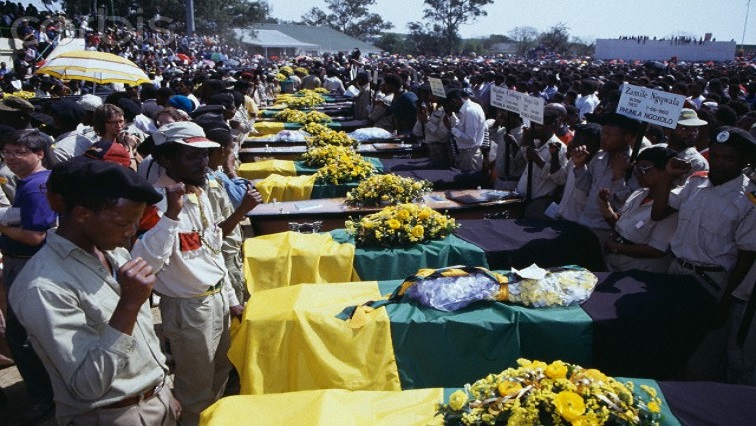 The massacre occurred on 07 September 1992 when the Ciskei government soldiers gunned down 28 African National Congress (ANC) and wounded hundreds others during a march.