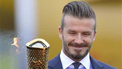 David Beckham, who retired from professional soccer in 2013, received the Editor’s Special Award for his services to the sport over a career of more than two decades.