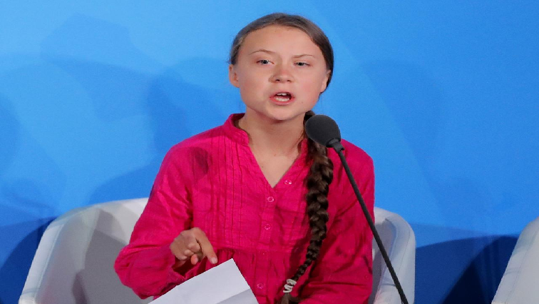 16-year-old Swedish Climate activist Greta Thunberg speaks at the 2019 United Nations Climate Action Summit at UN headquarters in New York.