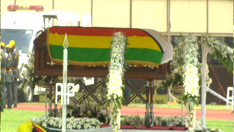The funeral service for the Zimbabwean statesman took place on Saturday.