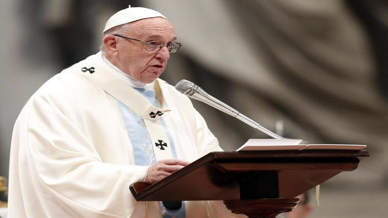 Pope Francis his comments in a homily of a mass for tens of thousands of people in St. Peter's Square on the Roman Catholic Church's World Day of Migrants and Refugees.