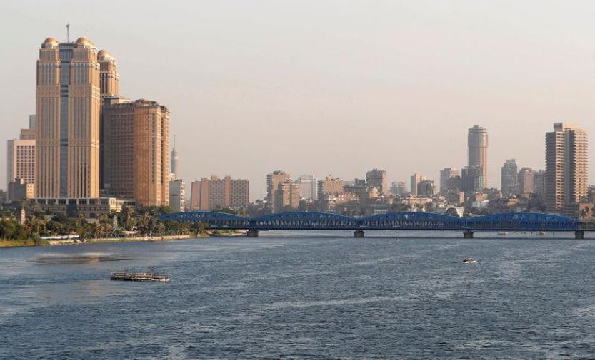 A general view of buildings by the Nile River in Cairo, Egypt.