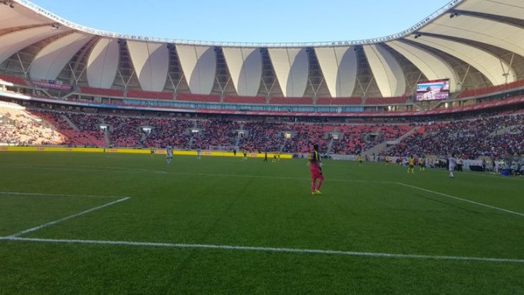 About 19 000 spectators watched Bafana Bafana beat the visitors by 2-1.