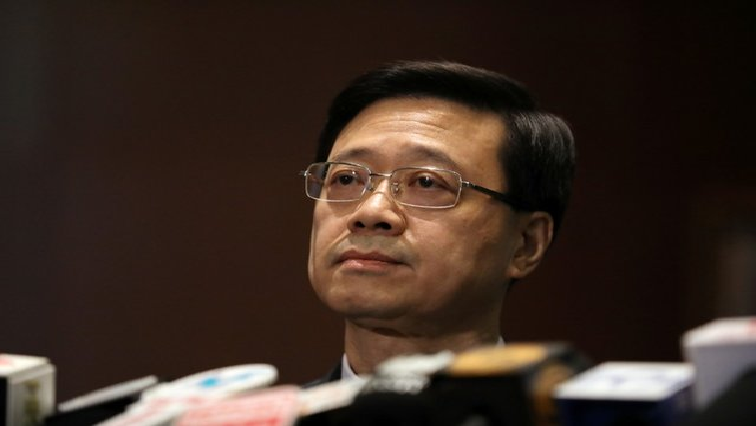 Secretary of Security John Lee Ka-Chiu announces the withdrawal of the extradition bill, in Hong Kong, China
