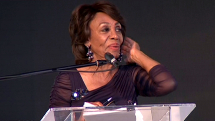 Maxine Waters say OR Tambo made sure that the young people continued to be a symbol of hope to the elders.