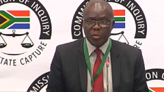 Former head of the Free State Agriculture Department Peter Thabethe at the Commission of Inquiry into State Capture.