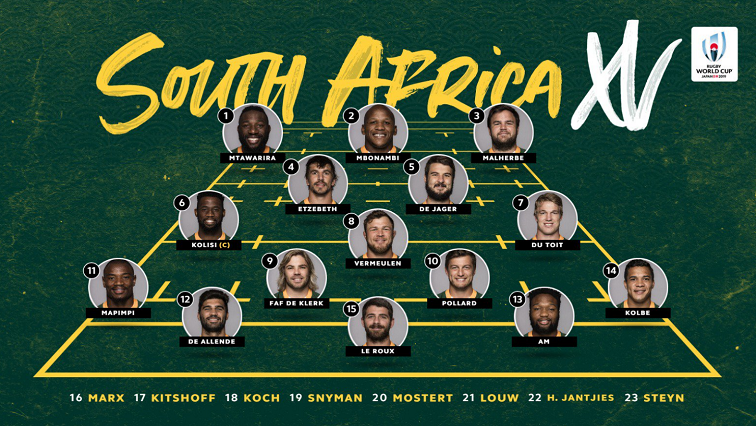 Front rowers Beast Mtawarira and Bongi Mbonambi come in for Steven Kitschoff and Malcolm Marx, while Lood de Jager replaces Franco Mostert.
