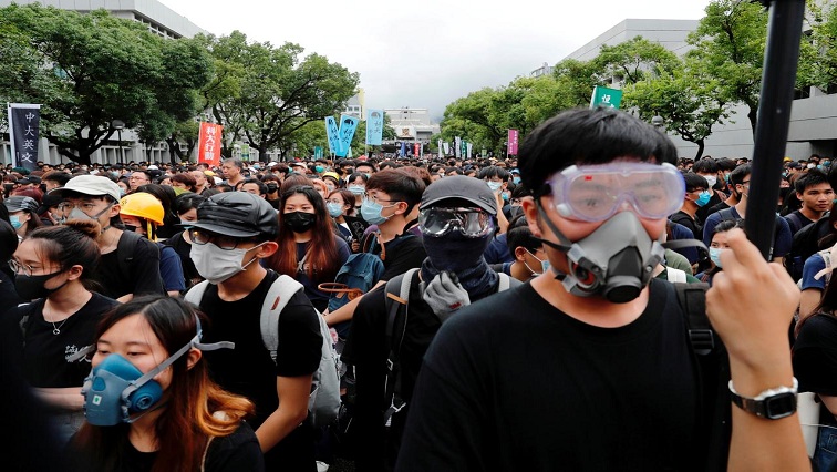 On Thursday, hundreds of Hong Kongers of all ages gathered in a central park in the heart of the Chinese-ruled city’s financial district to mark the event.
