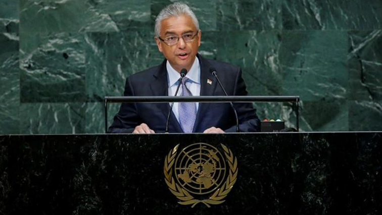 Mauritius Prime Minister Pravind Kumar Jugnauth addresses the 73rd session of the United Nations General Assembly at U.N. headquarters in New York, U.S