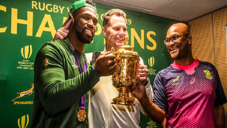 The rugby World Cup champions will be parading the Web Ellis Trophy in and around the city