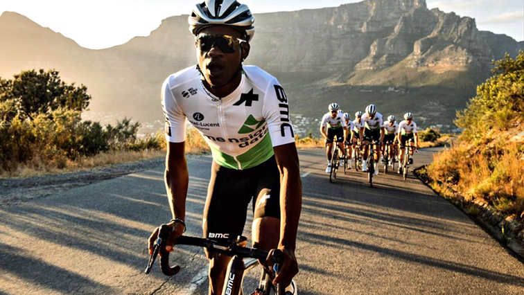 The 24-year-old top South African cyclist broke his arm during an altercation with Table Mountain Park rangers