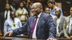 Former South African President Jacob Zuma appears in court where he faces charges that include fraud, racketeering and money laundering in Pietermaritzburg.