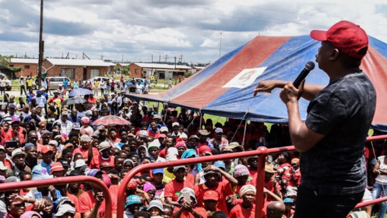 Malema has urged Mamusa Local Municipality residents to vote EFF in the upcoming by-elections.