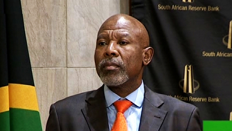 South African Reserve Bank Governor Lesetja Kganyago during an interview.