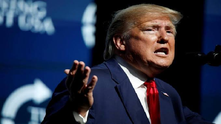 US President Donald Trump delivers remarks at the Turning Point USA Student Action Summit at the Palm Beach County Convention Center in West Palm Beach, Florida.