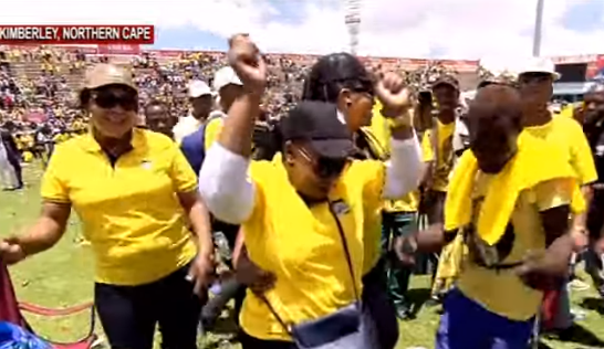 ANC members from all over the country converged at the Tafel Lager Stadium as early as 6 o'clock on Saturday morning to attend the event