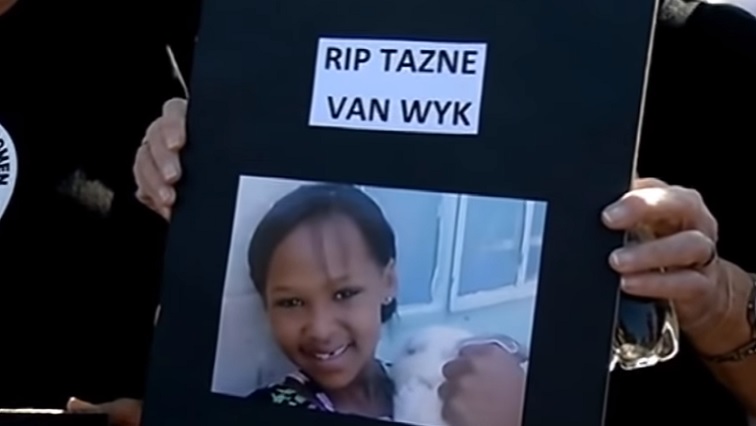 Tazne van Wyk’s body was found in a stormwater drain in Worcester last week after she had disappeared several days earlier.