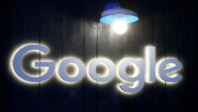 The logo of Google is seen in Davos, Switzerland.