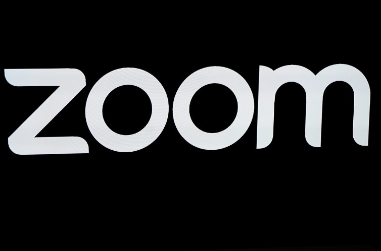 The Zoom Video Communications logo is pictured at the NASDAQ MarketSite in New York, New York, U.S., April 18, 2019.
