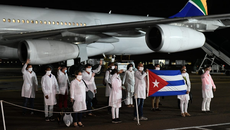The Cuban medical professionals arrived in SA last month