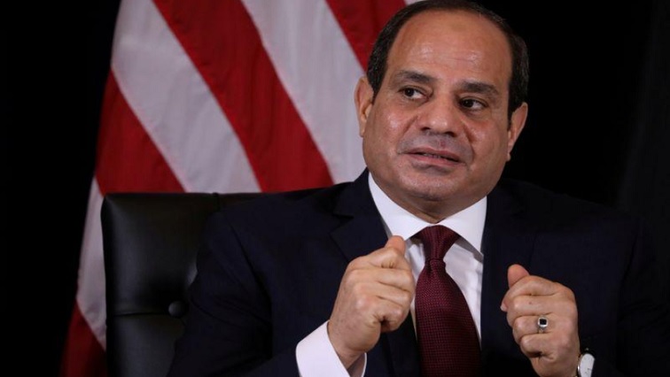 Egyptian President Abdel-Fattah al-Sisi speaks while meeting U.S. President Donald Trump on the sidelines of the annual United Nations General Assembly in New York City, New York, U.S., September 23, 2019.