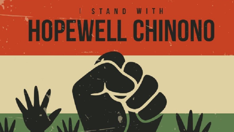 Some people have taken to social media to exress their support for journalist Hope Chin'ono.