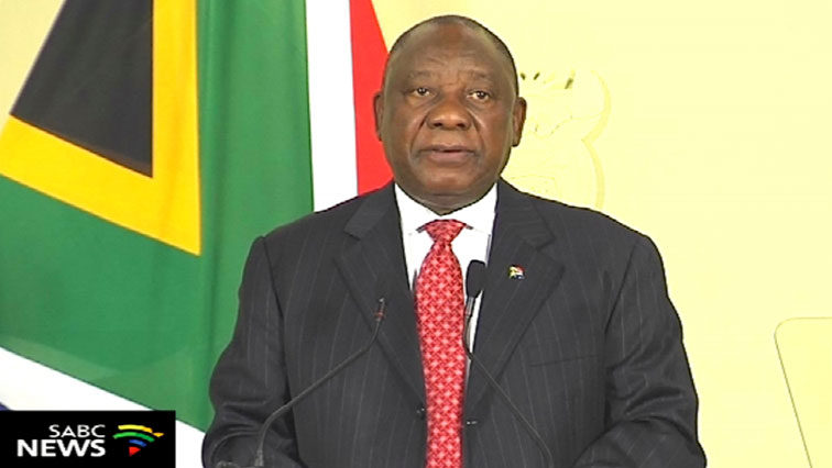 President Cyril Ramaphosa will address the nation this evening at 19h00.