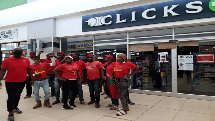 The parties held a meeting on Thursday morning over the outrage caused by the image and the protest by EFF members that saw all clicks stores close their doors on Wednesday.