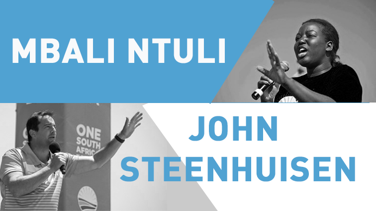 John Steenhuisen and Mbali Ntuli lead the race for the DA's top job.