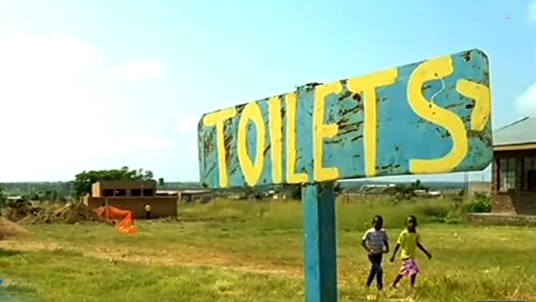 File image: A toilet sign is pictured.