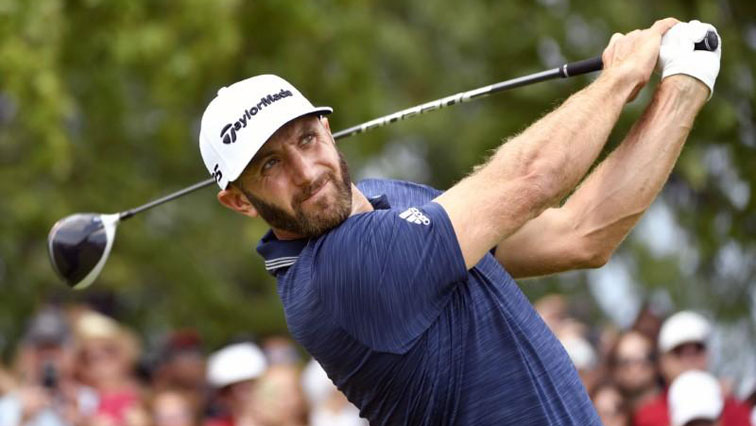 Dustin Johnson led throughout the final round, though only by one stroke early.
