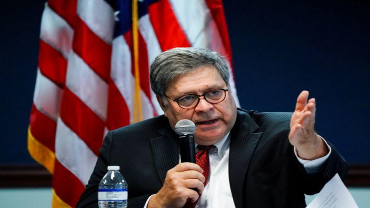 US Attorney General, William Barr, participates in a roundtable discussion about human trafficking at the US Attorney's Office in Atlanta, Georgia, US.