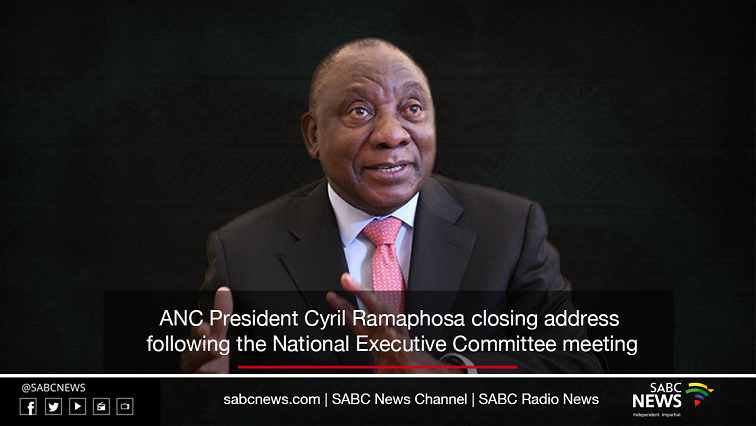 ANC president, Cyril Ramaphosa.