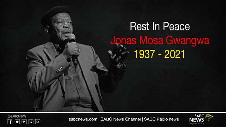 Jonas Gwangwa died on Saturday at the age of 83.