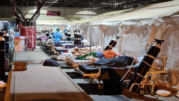 The Gauteng Department of Health says there has been a sharp increase in the number of COVID-19 patients, with some arriving in groups putting more pressure on the facility.