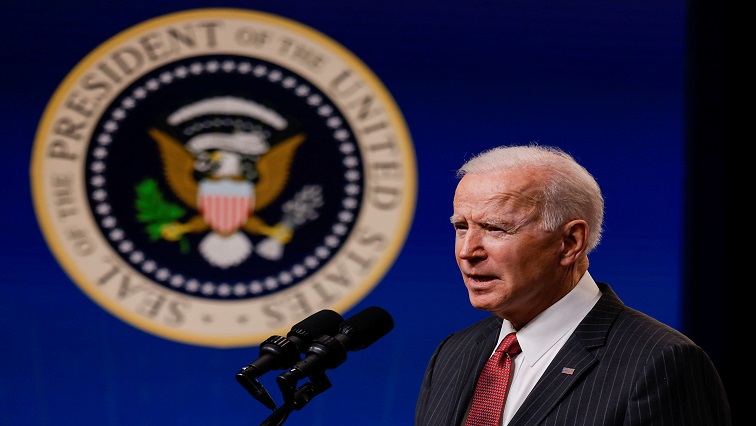 US President Joe Biden delivers remarks on the political situation in Myanmar at the White House in Washington, US.